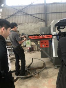 Kliënt besoek fabriek